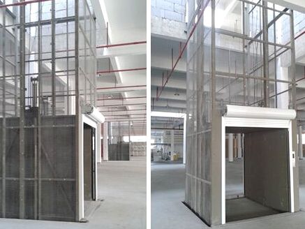 全封闭式导轨货梯